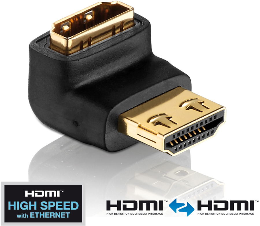 ADP HDMIm - 270 - HDMIf   HDMI Winkelstecker Adapter passiv