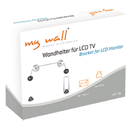 HE 1 B   TV Wandhalterung fix 37“ - 70“ (94 - 178 cm)
