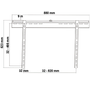 HE 2-3 A   TV Wandhalterung gerade (32" - 70")