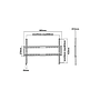 HF 3-3   TV Wandhalterung gerade 37" - 70" (94 - 178 cm) flach starr fix